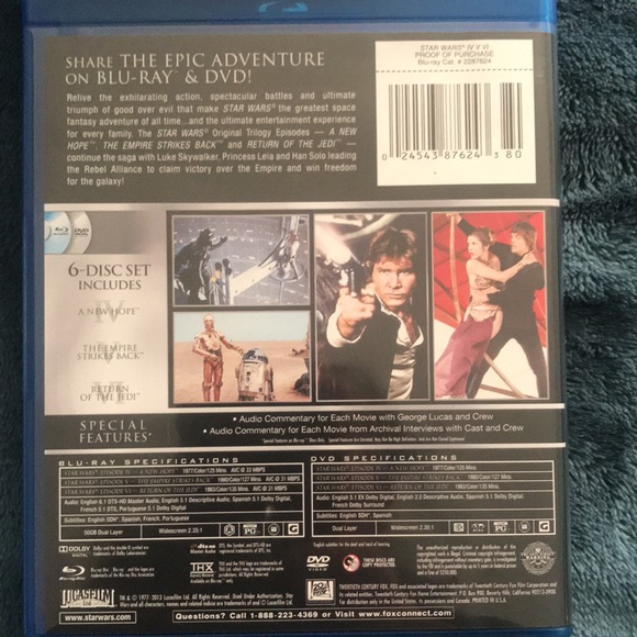 STAR WARS TRILOGY EPISODES - Picture 8 of 8